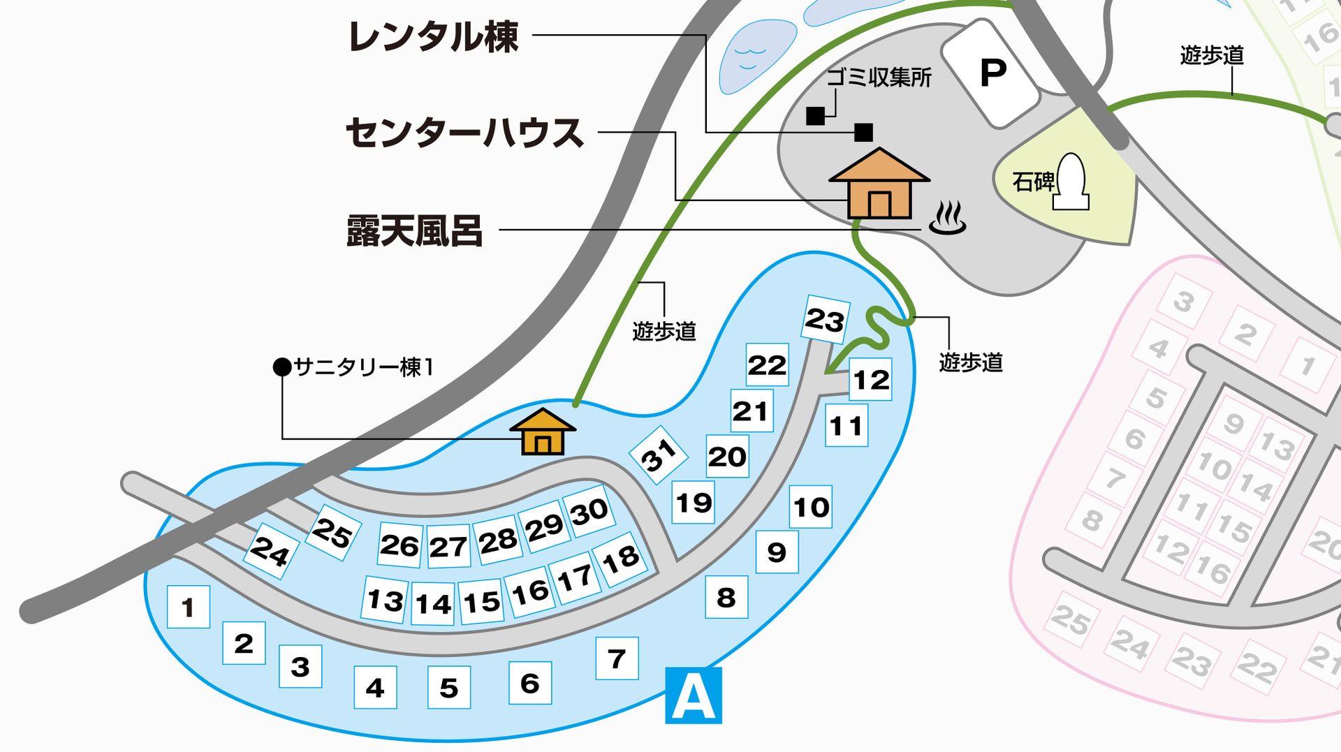 Aエリア 隠れ家エリアマップ