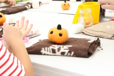 羊毛で作るハロウィンマスコット